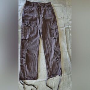 Women Black Cargo Pants